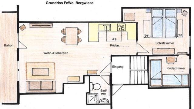 Bergwiese Mit Oberstaufen Plus Karte Exterior foto