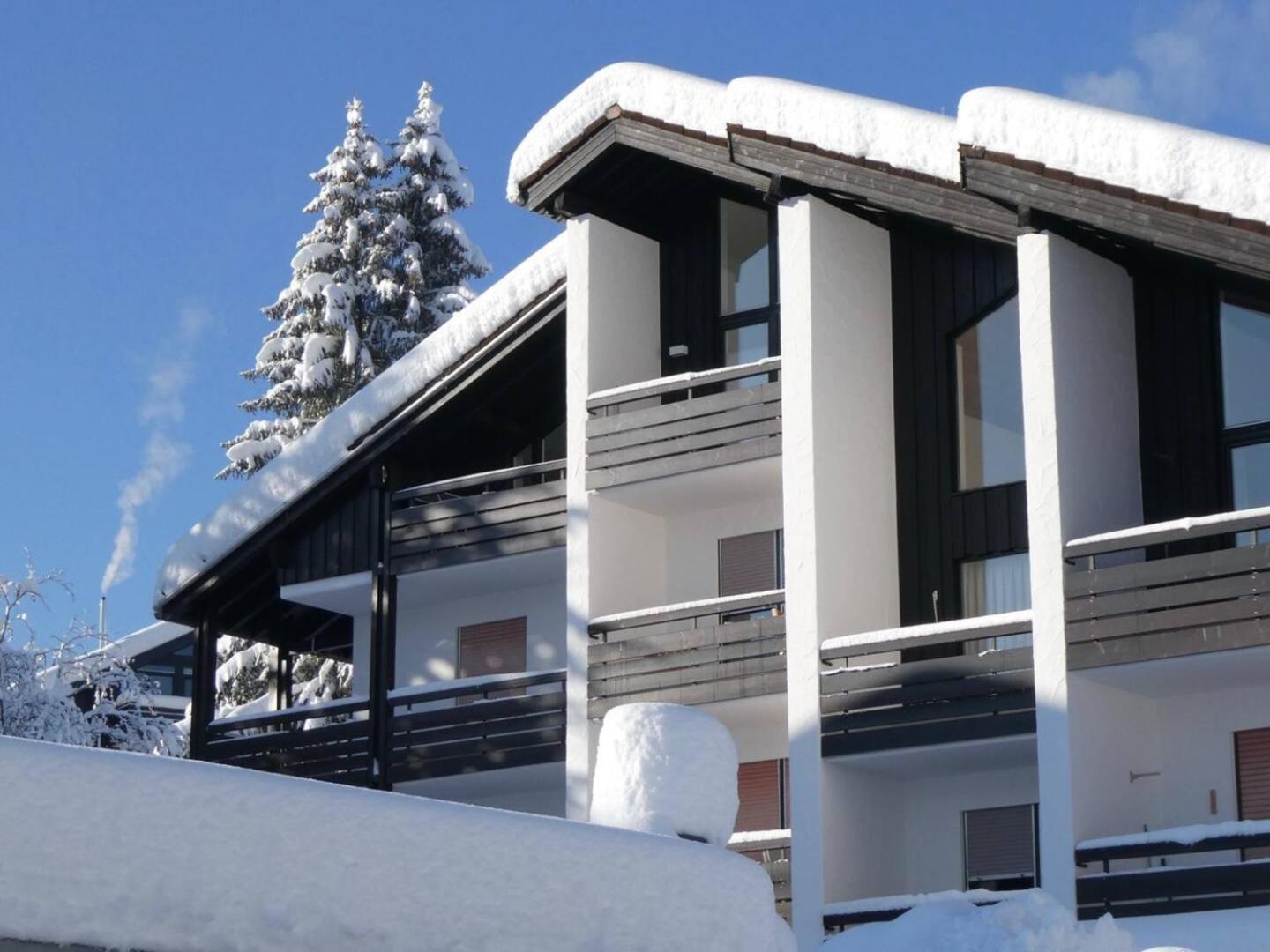 Bergwiese Mit Oberstaufen Plus Karte Exterior foto