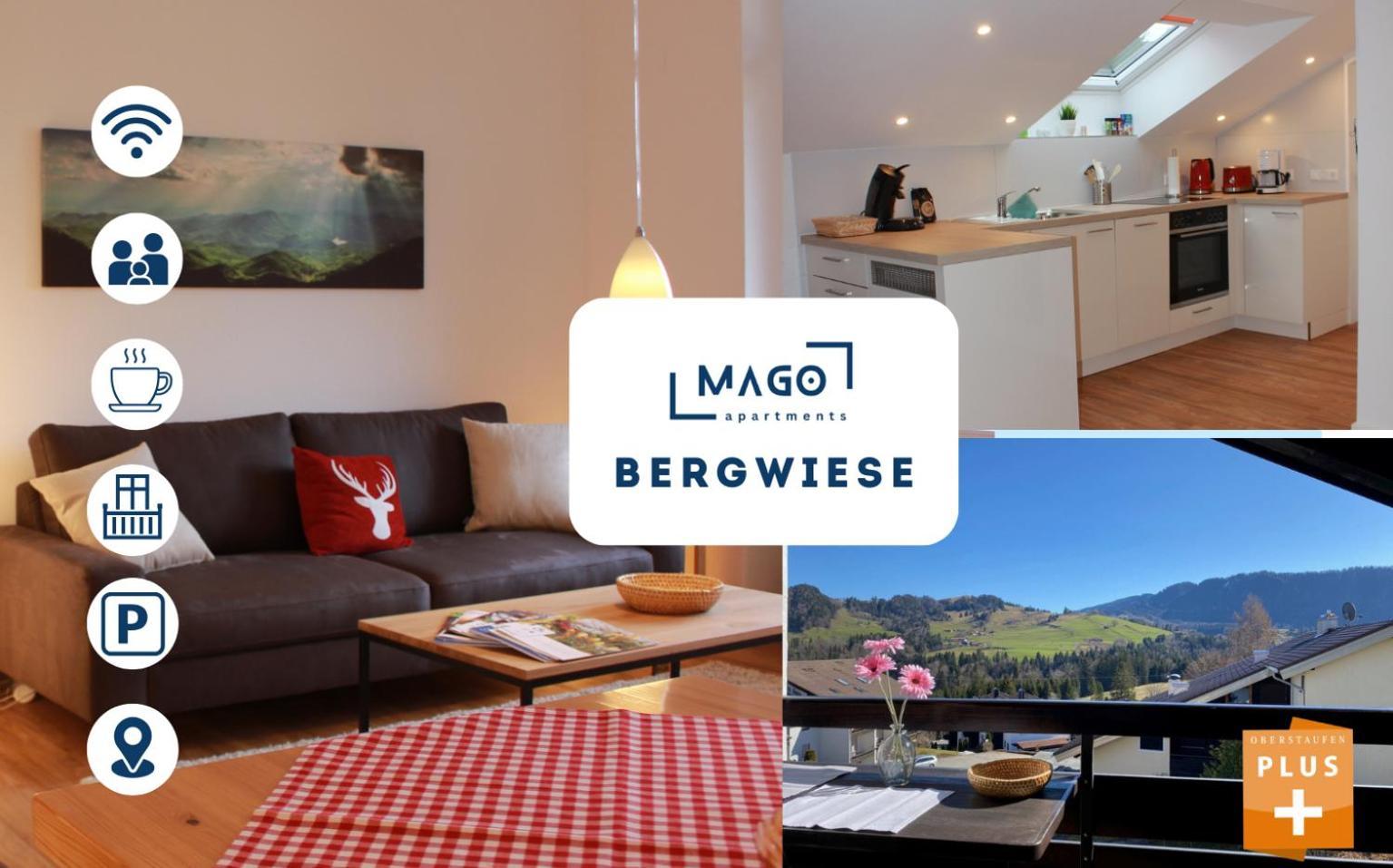 Bergwiese Mit Oberstaufen Plus Karte Exterior foto